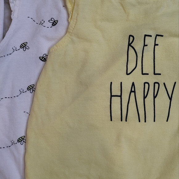 Rae Dunn Baby (2) Short Rompers (1) Outfit 0-3M I Stole Grandma's Heart - Picture 4 of 9